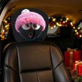 thumbnail image 4 of Haunted Headrest Covers Cute Cartoon Eyes Protector Christmas Headrest For Cars Washable Reusable Protector Truck Suv Interior Decor Car Head Rest Covers With Faces Funny Car Seat Headrest Cover, 4 of 6