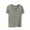Gray, variant on fatyb Womens V Neck Ribbed T Shirts Casual Short Sleeve Basic Tees Comfy Loose Summer Tops for Women