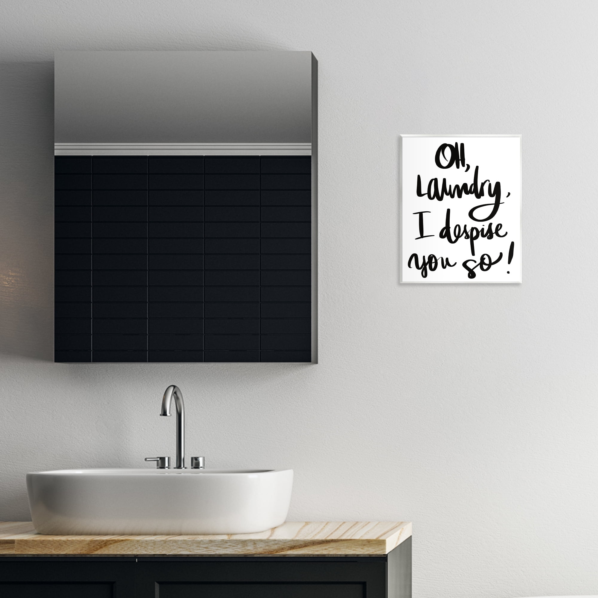 Stupell Industries Laundry I Despise You Wall Plaque Art, design by SD Graphics Studio