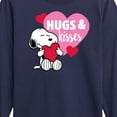 thumbnail image 3 of Peanuts - Snoopy Hugs And Kisses  - Toddler And Youth Long Sleeve Graphic T-Shirt, 3 of 6
