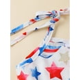 thumbnail image 4 of Suealasg Toddler Girls 4th of July Outfits Sleeveless Stars Balloon Print Rompers Overall Shorts 1T 2T 3T 4T 5T Kids Summer Independence Day Clothes, 4 of 7
