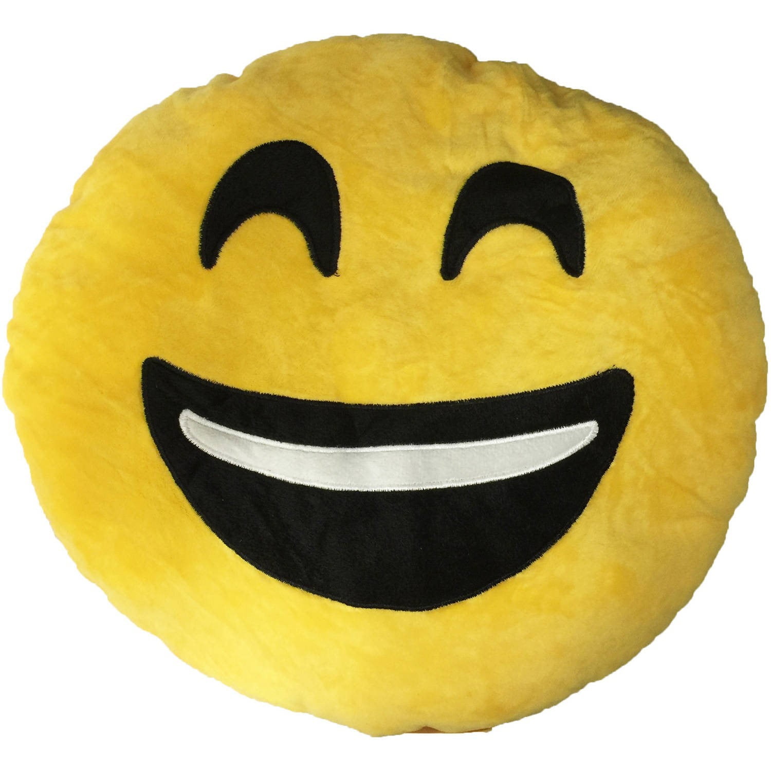 Smily Face with Teeth Showing Emoji Cushion