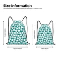 thumbnail image 2 of Gaeub Green Baseball Drawstring Backpack Bag Sport Gym Sackpack Heavy Duty String Backpack for Men Women-Small, 2 of 6