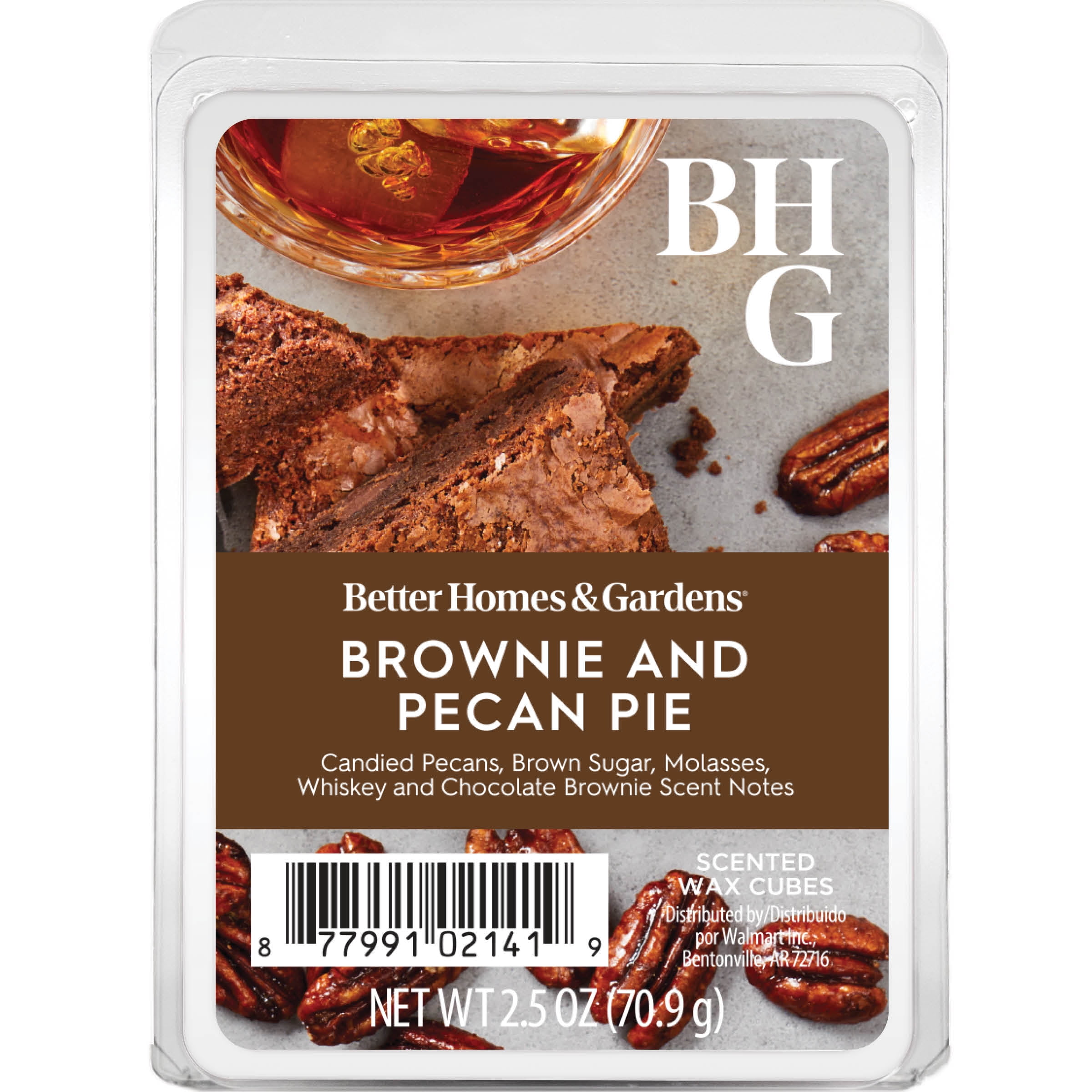 (3 pack) Brownie Pecan Pie Scented Wax Melts, Better Homes & Gardens, 2.5 oz (1-Pack)