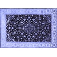 thumbnail image 1 of Ahgly Company Machine Washable Indoor Rectangle Persian Blue Traditional Area Rugs, 2' x 4', 1 of 4