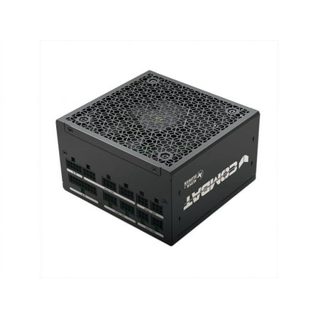 Super Flower Combat FG 850W 80  Gold, Full Modular, ATX 3.1 / PCIe 5.0, W/12V-2x6 Cable (2x8pin - 16pin native cables) , Power Supply, FDB Fan, SF-850C12FG, Black version
