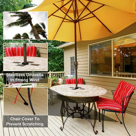 14 Pieces Umbrella Pole Wedge 2 Inch Patio Table Thicker Hole Ring Plug And Cap Set Wrought Iron Outdoor Furniture Glide Protectors For Chair Feet Canada Patio Table Umbrella Thicker Hole Ring, Chair Stoppers For Outdoor Furniture
