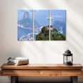 thumbnail image 2 of Elephant Stock Iconic Christ The Redeemer Wall Art - Horizontal Multi Panel Canvas - Living Room Wall Decor - Places Multi Panel - Blue And Green Decor - 23" x 14", 2 of 4