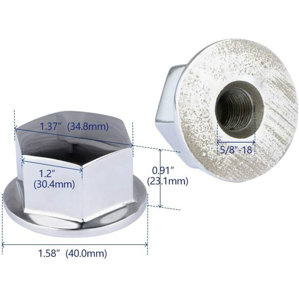 5/8" Steering Wheel Center/Hub Nut for Teleflex manual helms system