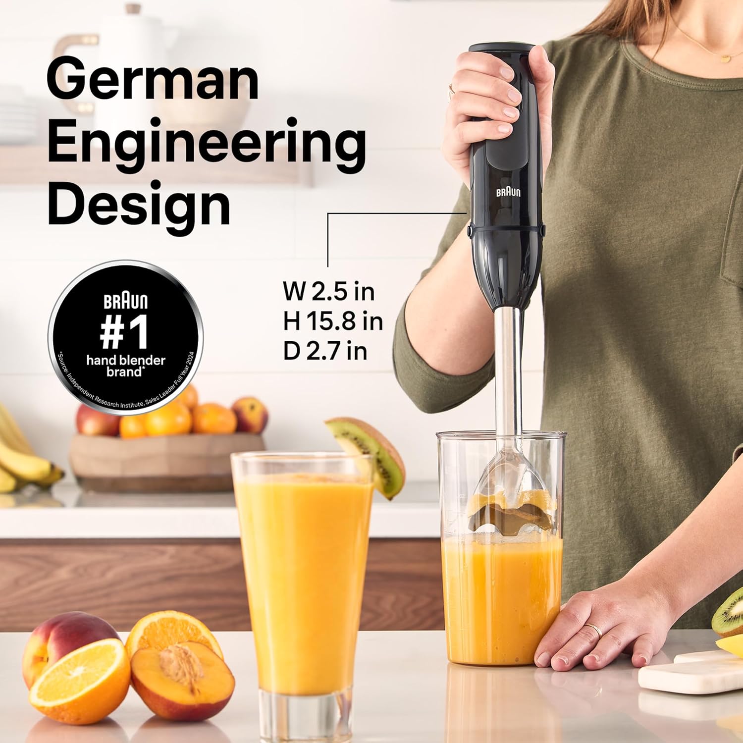 MQ50001M Vario Hand Blender – 21-Speed Immersion Blender with PowerBell VPlus, TurboBoost & EasyClick Systems for Smoothies