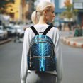 thumbnail image 7 of FORMRS Mini Backpack Purse for Women Quilted Travel Daypack Casual Shoulder Bag, Blue Tree, 7 of 7