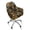 Hunting Camo Forest, variant on Xoenoiee Hummingbird Flower Print Velvet Curved Back Dining Room Chair Covers with Arms Stretch Swivel Bar Stool Chair Slipcover, Removable Vanity Kitchen Office Desk Armchair Protector Covers