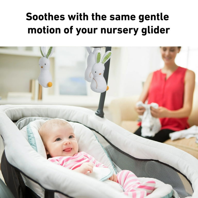 Graco DuoGlider Electric Baby Swing, Infant, Grey, Safe and