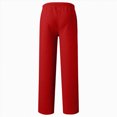 thumbnail image 4 of TOWED22 Boys' French Terry Open Bottom Sweatpants Sweats for School Kids Teens with Pockets,Red,5-6 Y, 4 of 5