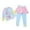 Light Pink2, variant on gcong Girls Two Piece Swimwear Set Cute Cartoon Print Sun Bathing Outfit for Kids Swimsuits Light Pink2 10-11 Years