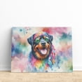 thumbnail image 3 of Hippie Rottweiler Portrait Watercolor Tie-Dye Vintage Styles Horizontal Matte Canvas Poster Rottie Dog Lover Gifts Idea Wall Art Home Decor - 00014, 3 of 5