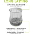 thumbnail image 3 of Slipstick GorillaFelt Chair Leg Floor Protectors for Hardwood Floors, Clear Sleeve Felt Pads for Furniture That Stay On, Fits Round & Square Legs, Includes 8 Premium Transparent Chair Socks, CB186, 3 of 5