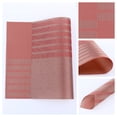 thumbnail image 2 of Unique Bargains Set of 6 Placemats for Kitchen Dining Table Decor Red 18x12in, 2 of 7