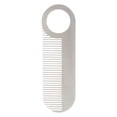 thumbnail image 1 of Peine de acero inoxidable para barba con dientes finos, ideal para llevar en el bolsillo y con acabado brillante. Herramienta para el cuidado del bigote., 1 of 5