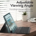 thumbnail image 3 of Backlit Detachable Keyboard Case for iPad Pro 12.9" 1/2 Gen, Pencil Slot Leather Folio, 3 of 8