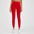 thumbnail image 4 of GEWSEY Yoga Leggings High Waisted Soft Pants Buttery Workout Athletic Lounge Yoga Pants (Red, S), 4 of 6