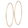 thumbnail image 6 of 14K Rose Gold Plated 1.2mm Polished Endless Hoop Earrings, 6 of 7