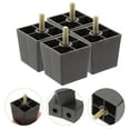 thumbnail image 2 of 4pcs Furniture Replacement Legs Square Cabinet Heightened Legs Couch Feet Sofa Feet, 2 of 8