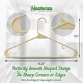 thumbnail image 2 of Plastic Clothes Hangers (20, 40, & 60 Packs) Heavy Duty Durable Coat and Clothes Hangers | Vibrant Color Hangers | Lightweight Space Saving Laundry Hangers (20 Pack - Beige), 2 of 6