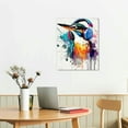 thumbnail image 3 of ONETECH Colorful Animal Wall Art Funny Canvas Prints Pictures Nursery Room Decor Cartoon Penguin Paintings Artwork for Bedroom Bathrooom Home Decoration 16x20 in, 3 of 5