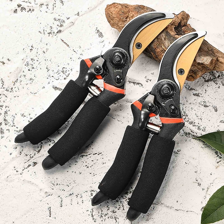Heavy Duty Pruning Shears - SK5 Carbon Steel Blade Hand Loppers For Garden, Branch Cutter Trimmer Up To 25mm Diameter