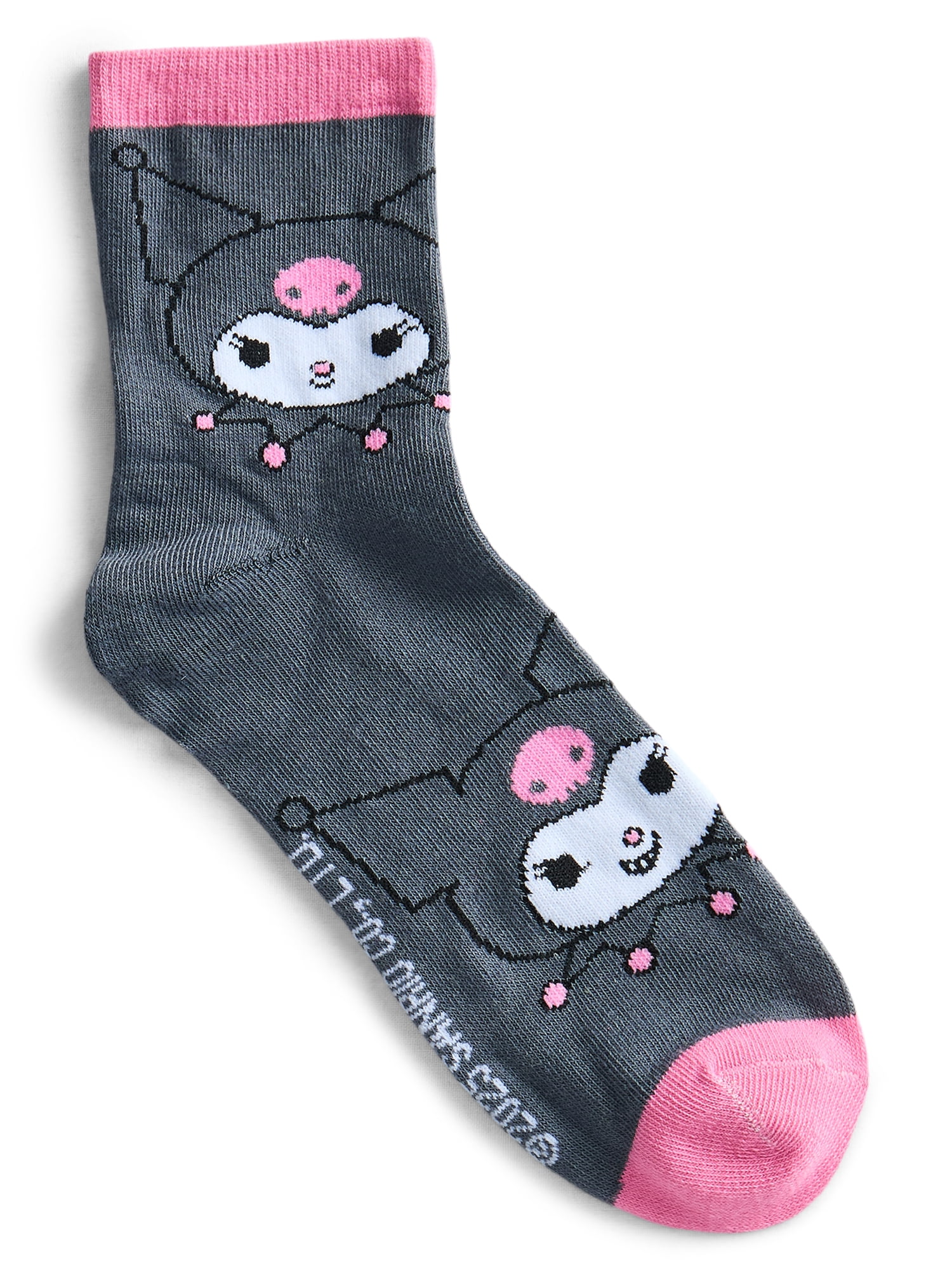 My Melody and Kuromi Womens' Crew Socks, 10-Pack, Sizes 4-10