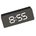 thumbnail image 3 of facefd LED Digital Alarm Clock Temperature Desk Makeup Mirror Art Snooze Clock Bedroom Office Decoration,Rectangle, 3 of 9