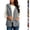 Gray, variant on Perfectbot Women's Fuzzy Hooded Vest Open Front Sleeveless Jacket Fall Winter Layering Outerwear with Pockets