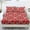 Candy Cane Red, variant on Qpednta Gingerbread Bow Sheets Set, 3 Pieces Bedding Sets 1 Fitted Sheet with 2 Pillowcases, Breathable Fitted Sheet for Home Hotel Decor