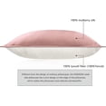 thumbnail image 4 of DISANGNI 100% Mulberry Silk Silk Pillowcase, Used for Hair and Skin, Envelope Type, Silk on one Side and Tencel on The Other Side, 1pc (Pink, 1 pc Standard Size 20"x26"), 4 of 8