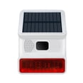 thumbnail image 1 of Alarma de luz estroboscópica con sonido solar y 5 mandos a distancia por infrarrojos, 1 of 8