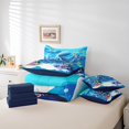 thumbnail image 4 of Erosebridal Blue Octopus Bed in a Bag Full size,Marine Animal Bed Set,Ultra Soft Reversible Bedding Full Size,Ocean Theme Decor,7-Piece, 4 of 6