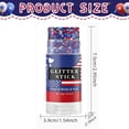 thumbnail image 3 of 4th Of July Red White And Blue Body Glitter Stick With Star Sequins Patriotic Makeup Gel For Women Festival Party Concert Face And Body Sparkle Decorations, 3 of 9