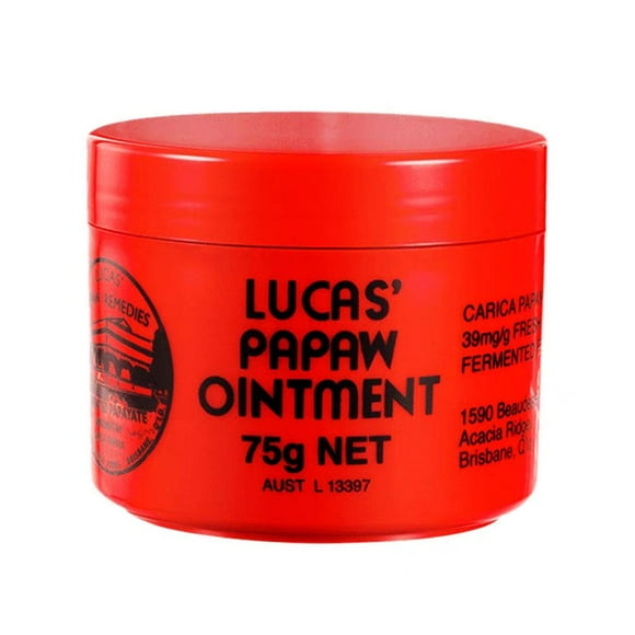 New Australian Big Red Bottle Papaya Cream 75G Lip Balm Female Moisturizing Lip Mask Lip Balm Multi-Purpose Cream Magical Natural Papaya Cream Universal Cream Repair Cuts Sunburns Burns Papaya Cream