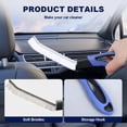 thumbnail image 7 of Crevice Cleaning Brush Multifunctional Gaps Cleaning Tool Thin Flexible Bristles for Tight Spaces Car Gaps and Home Cleaning Non-Slip Handle for Easy Control for Detailed Car Interior and Topliu, 7 of 7
