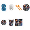 Space Blast Party Supplies Party Pack For 32 With Blue #8 Balloon
