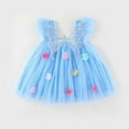 thumbnail image 3 of Hiijoy Toddler Girls Sleeveless Layered Tulle Dress With Butterfly Wing, Sizes 12M-5T, 3 of 3