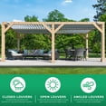 thumbnail image 3 of Yardistry 10 ft. x 20 ft. Meridian Louvered Pergola, 3 of 13