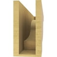 thumbnail image 4 of 5"W x 30"D x 10"H Thin Newport Rough Cedar Woodgrain TimberThane Corbel, Primed Tan, 4 of 6