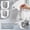 2PCS, variant on Wall Mounted Bathroom Storage Box, Light Gray Organizer Container for Shower Vanity Countertop Storage Bin Multi-Function Storage Case 4.3in (Light Gray)