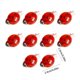 thumbnail image 3 of 10PCS Realistic Ladybird Hairpins for Girls Boys Party School Resin Hair Accessories Hair Decoration clip for Braids Red, 3 of 4