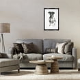 thumbnail image 4 of Stupell Industries Traditional Minimal Dog Drawing Black Floating Frame Canvas Art, 17 x 25, by cartissi, 4 of 8