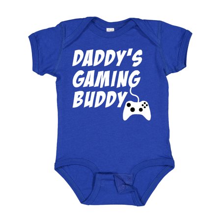 

Inktastic Daddy s Gaming Buddy with Controller Gift Baby Boy or Baby Girl Bodysuit
