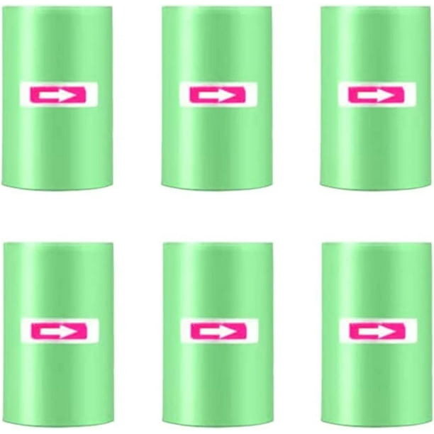 Paquete de 6 x 20 bolsas de basura: pequeñas bolsas de basura para contenedores de automóviles, resistentes al desgarro y a prueba de fugas.