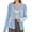 Blue, variant on Green Women's Thin Long Sleeved V Neck Jacket Knitted Air Conditioning Shirt Cardigan Tops, M